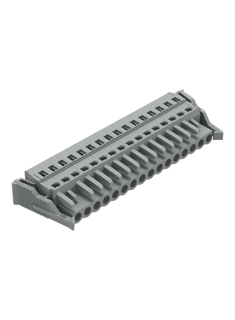 MCS-MIDI Classic gniazdo 16-bieg. szare raster 5 mm /10szt./ WAGO