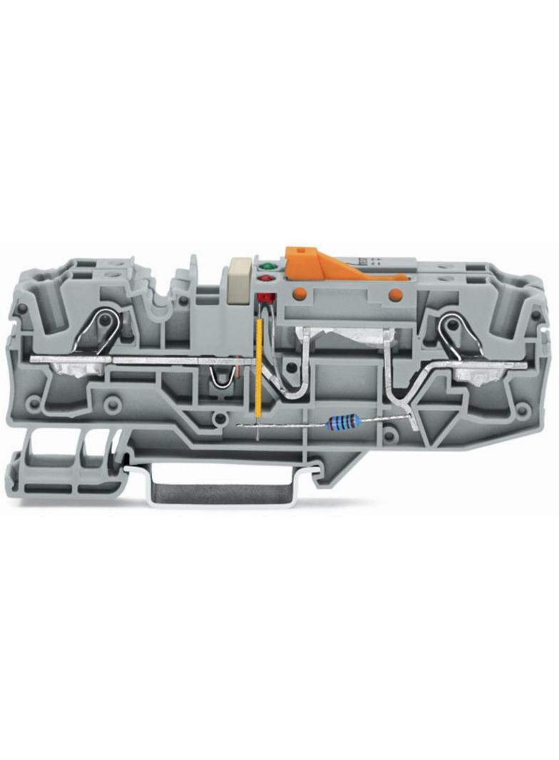 TOPJOB-S złączka rozłączalna do kontroli doziemień 230 V szara