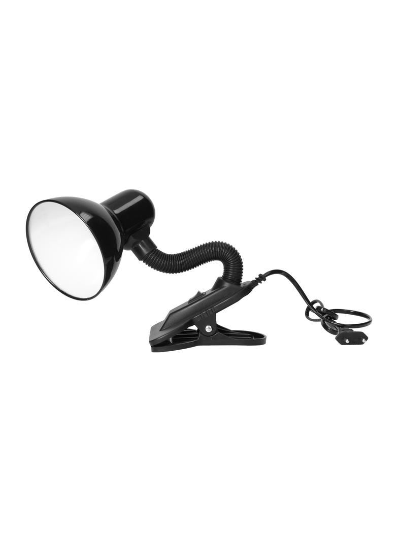 LATSA, lampa biurkowa z klipsem, 40W, E27, stal + tworzywo, czarna DL-3/B ORNO