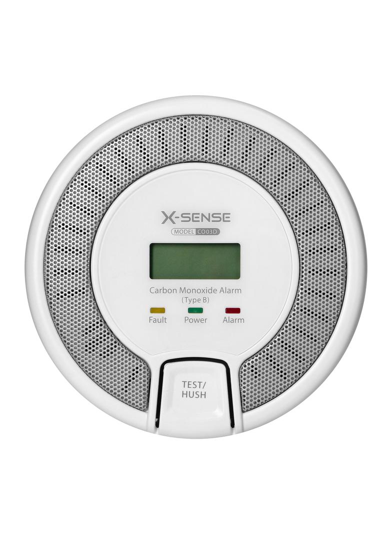 Bateryjny czujnik tlenku węgla z przyciskiem TEST żywotność 10 lat zgodność z normą EN 50291-1:201 C