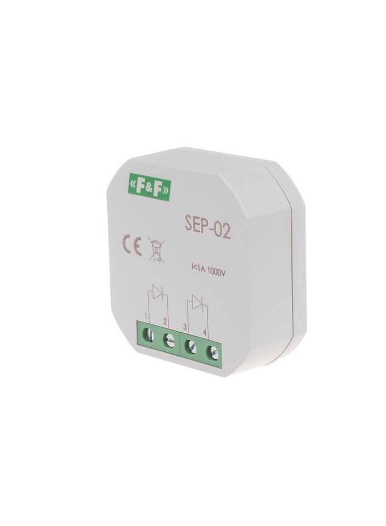 Separator sygnału wejściowego 1A 1000V montaż w puszce podtynkowej fi60 SEP-02 F&F