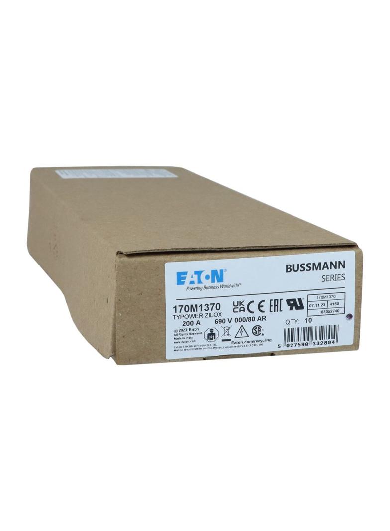 200A 690V IEC aR 000/80 SQ BODY IND FUSE Wkładka szybka 200A AC 690V DIN 000 21x40x100 mm, 170M1370