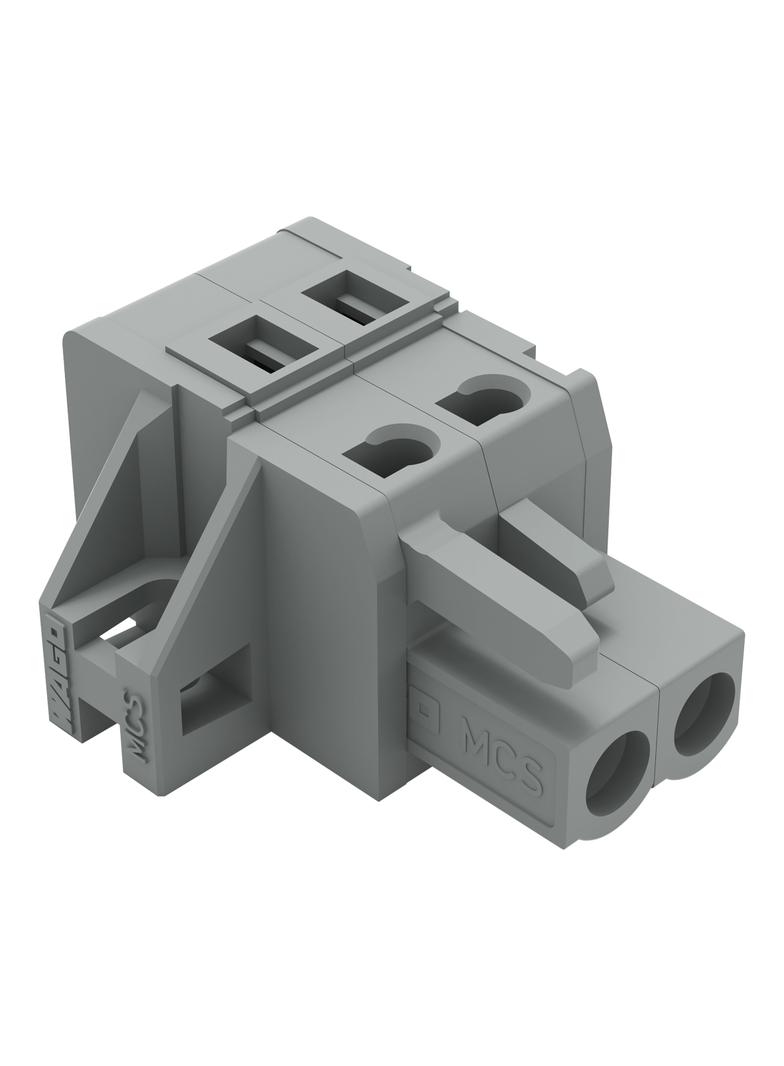 1-przewodowe gniazdo CAGE CLAMP szara /100szt./ 231-102/031-000 WAGO