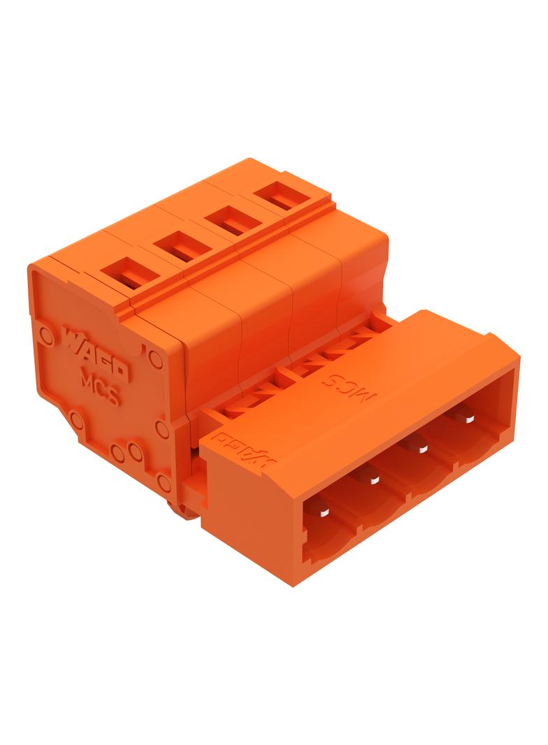 MCS-MIDI Classic wtyk 4-bieg. pomarańczowy raster 5,08 mm