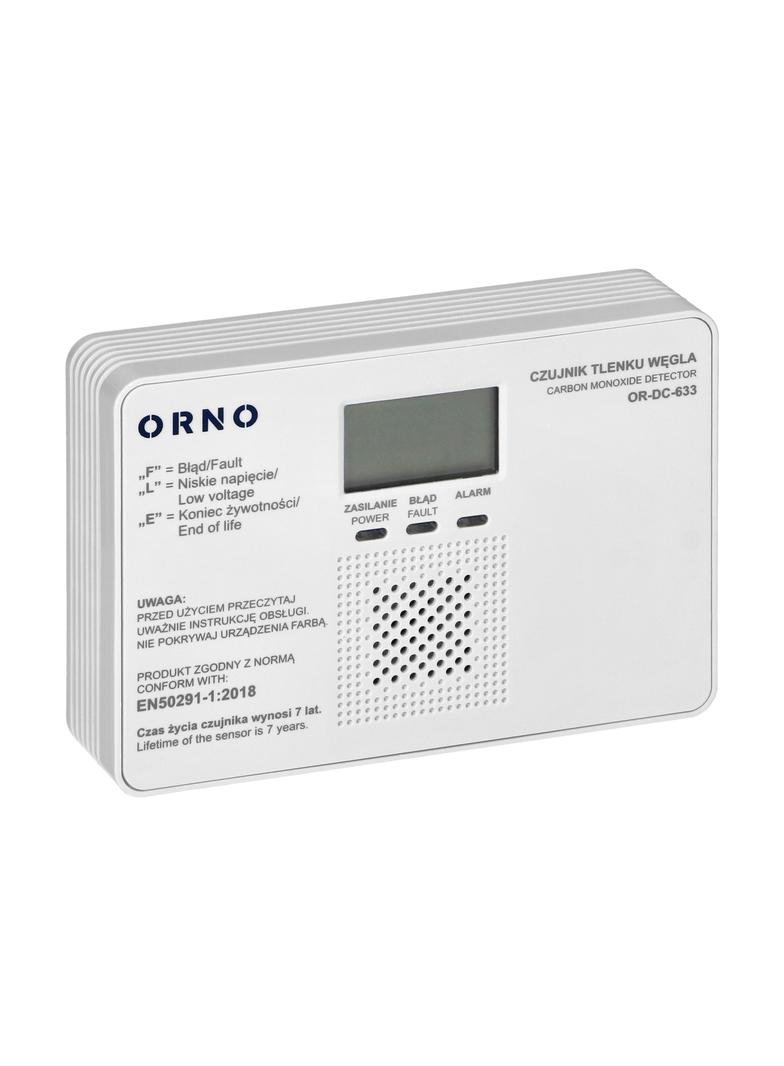 Bateryjny czujnik tlenku węgla (czadu) 9V żywotność 7lat zgodność z normą EN 50291-1:2018 Testow OR-