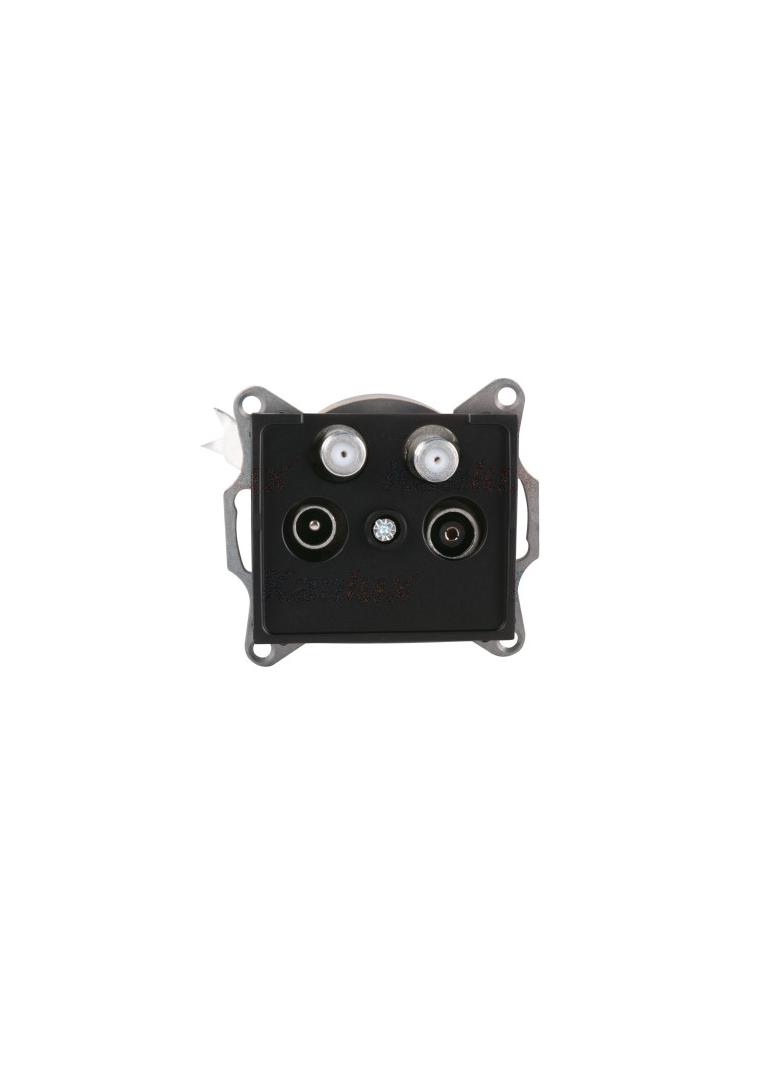 LOGI 02-1590-042 cm Gniazdo TV-2xSAT końcowe 33597 KANLUX