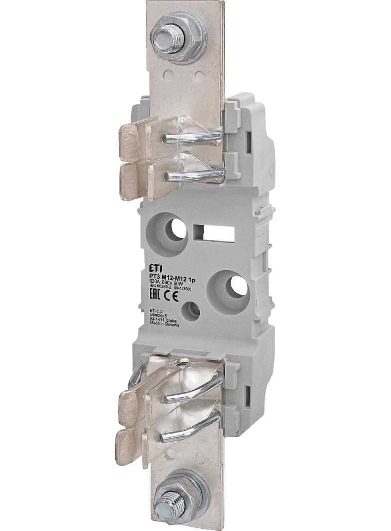 PT 3 M12-M12 1p - Podstawa bezpiecznikowa