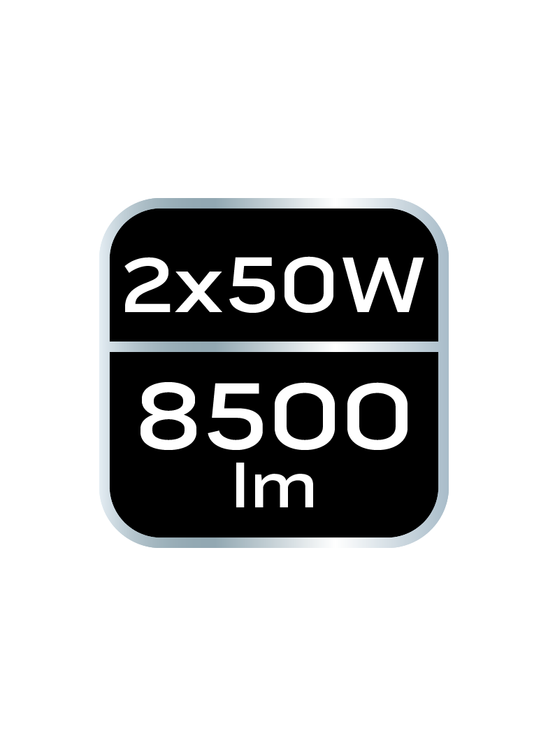 Reflektor podwójny 2x50W SMD LED 9000lm na statywie 1.8m