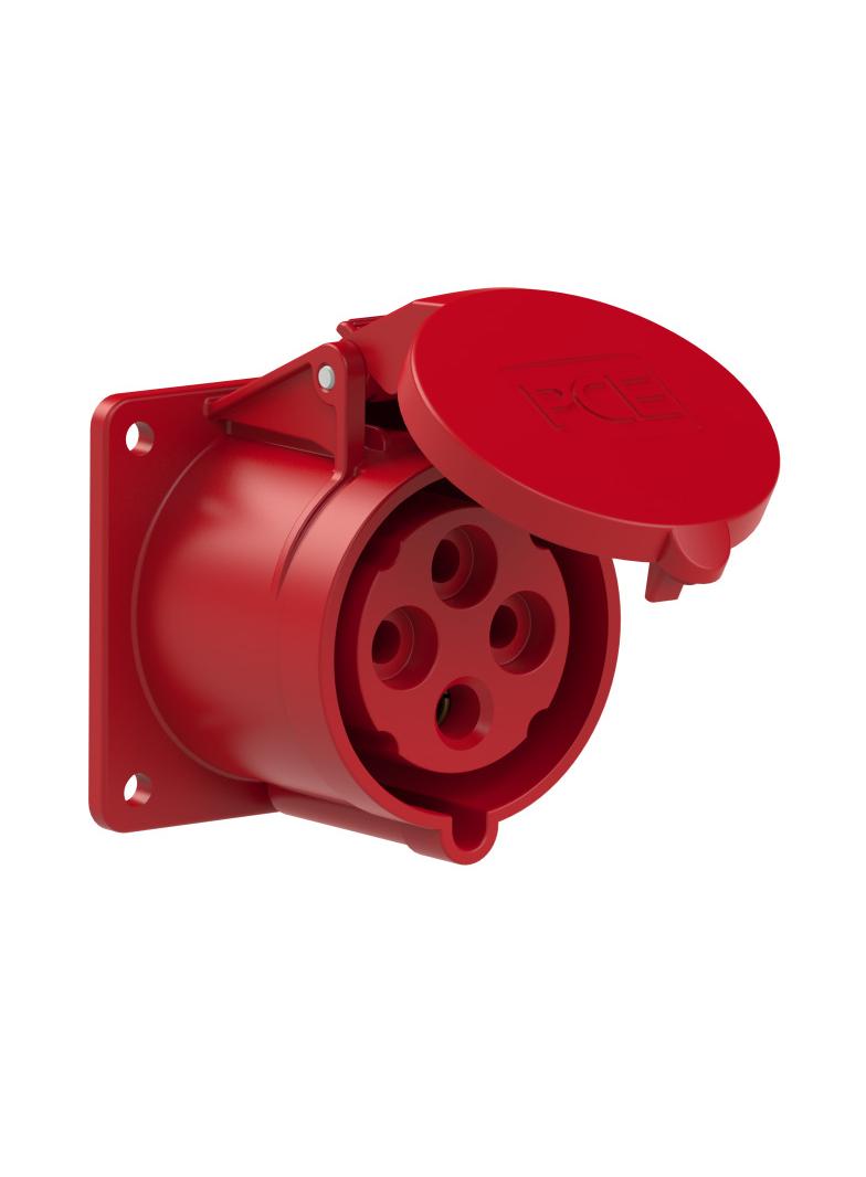 GNIAZDO TABLICOWE PROSTE TWIST 32A 400V 3P+Z 75x75mm 324-6f7 324-6F7 PCE