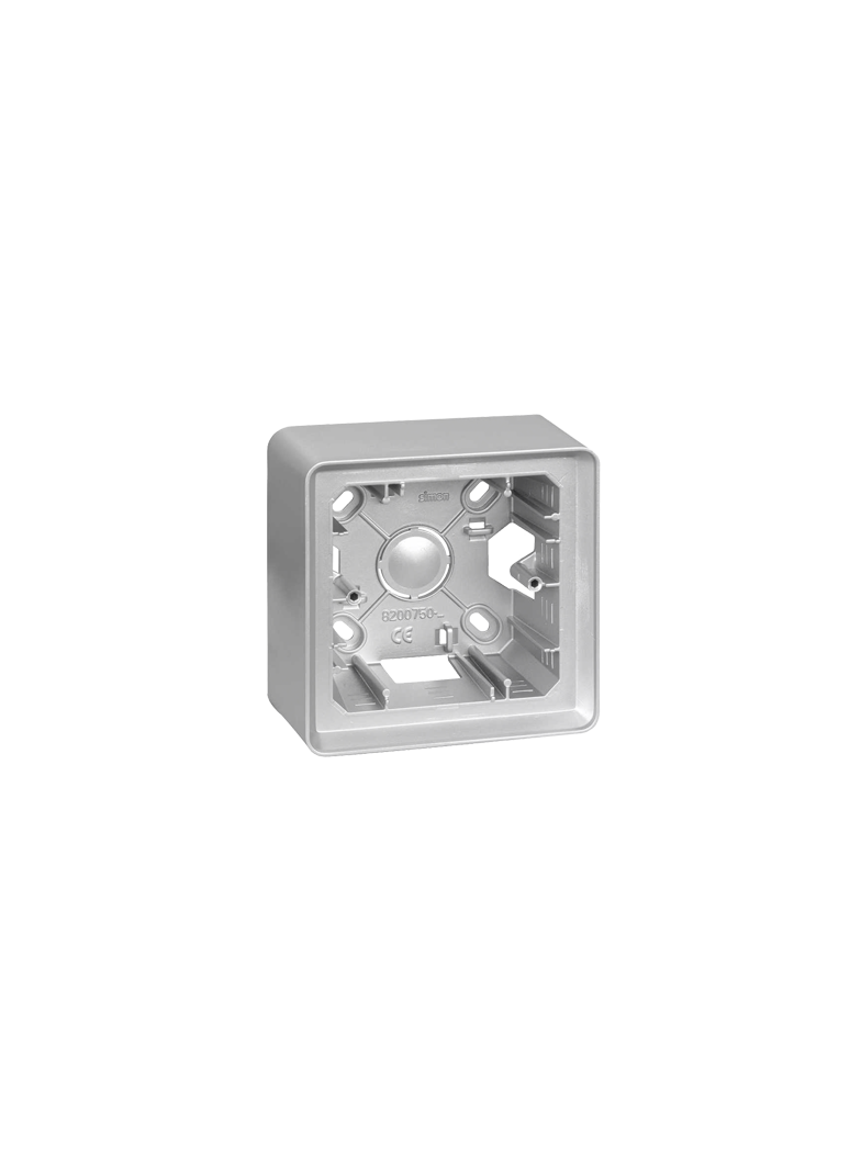 Simon 82 Puszka natynkowa 1-krotna aluminium 8200750-093 KONTAKT