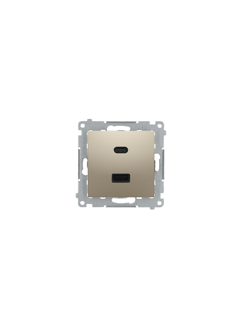 "Simon 54 WMDZ-EC2CAx-044 Ładowarka 2xUSB C+A Quick Charge 5/9/12V (moduł), 3.1 A, 5V DC, 230V