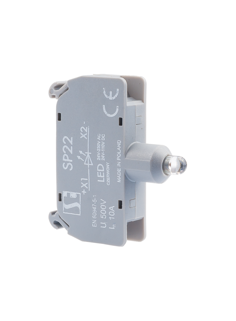 OPRAWA Z LEDEM UNIWERSALNYM SZYNOWY CZERWONY