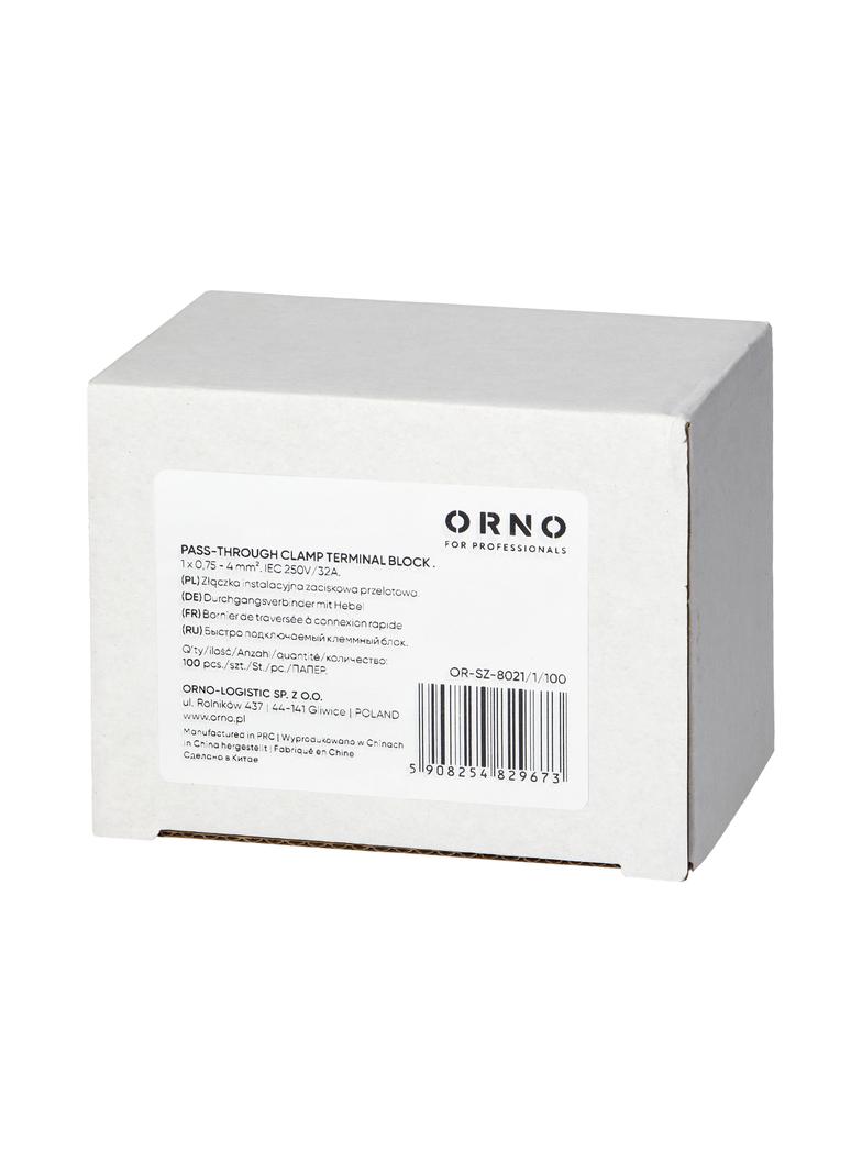 Złączka instalacyjna zaciskowa 1-przewodowa, dwustronna; na dowolny przewód 0,75-4mm2; IEC 250V/32A;