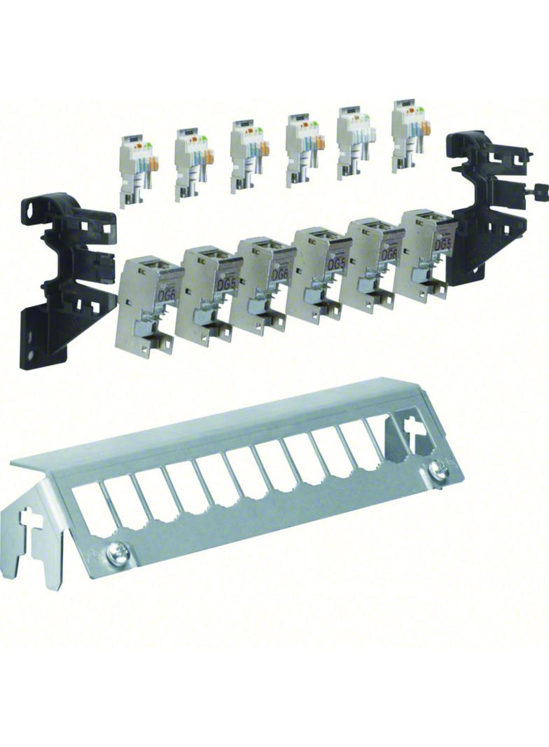 Patch-Panel 12M 6xRJ45 kat 6A ekranowane FZ12MM HAGER