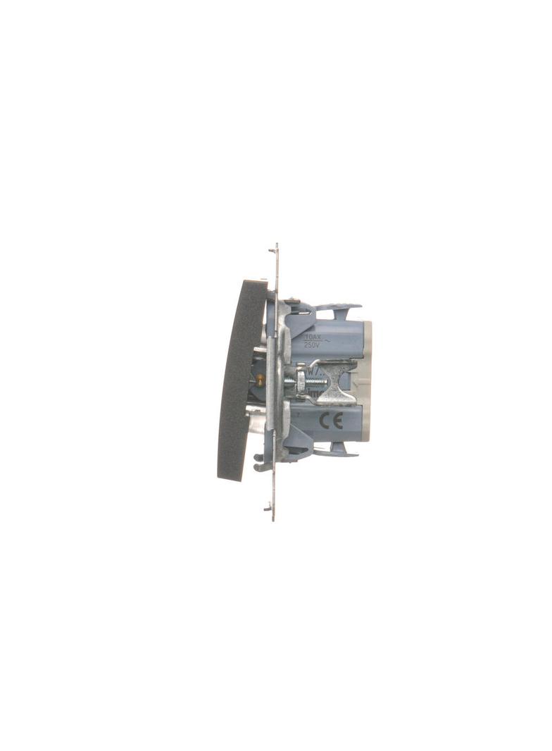 Simon 54 Łącznik krzyżowy bez piktogramu 10A 250V szybkozłączka antracyt DW7.01/X/48 KONTAKT
