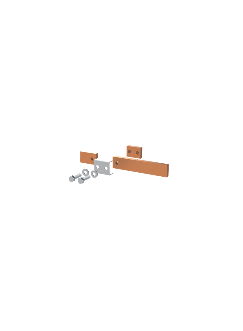 ZX2254 Szyna miedziana 30x10mm szerokość 1PW 250mm V2, A1 (do samodzielnego montażu)