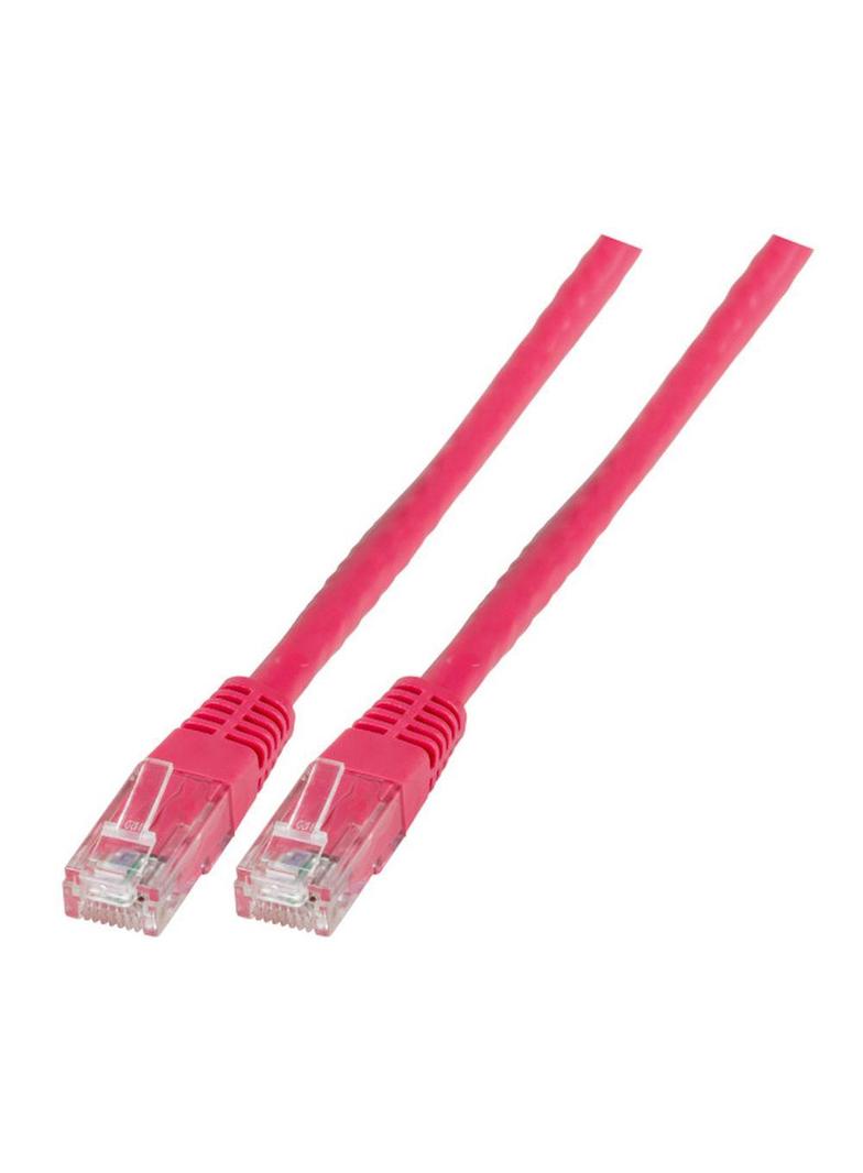 Patchcord RJ45 U/UTP kat. 6 PVC CCA różowy 7,5m
