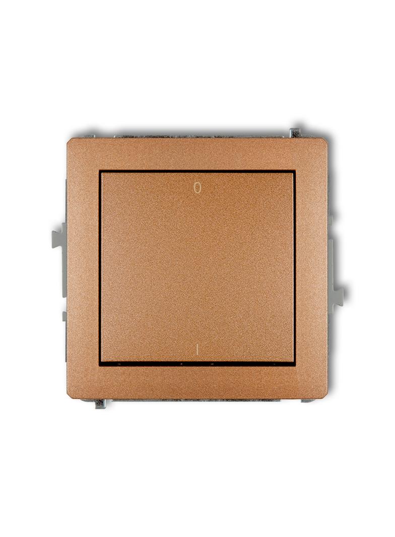 DECO Mechanizm łącznika dwubiegunowego złoty metalik