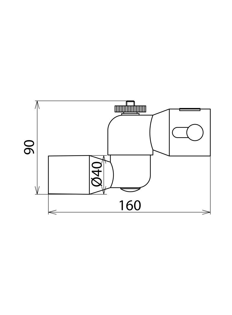 Winkiel nastawny fi 40 mm