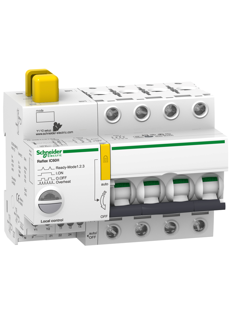 Urządzenie do sterowania oświetleniem Acti9 REFLEX iC60H TI24 charakterystyka D 10A 4P