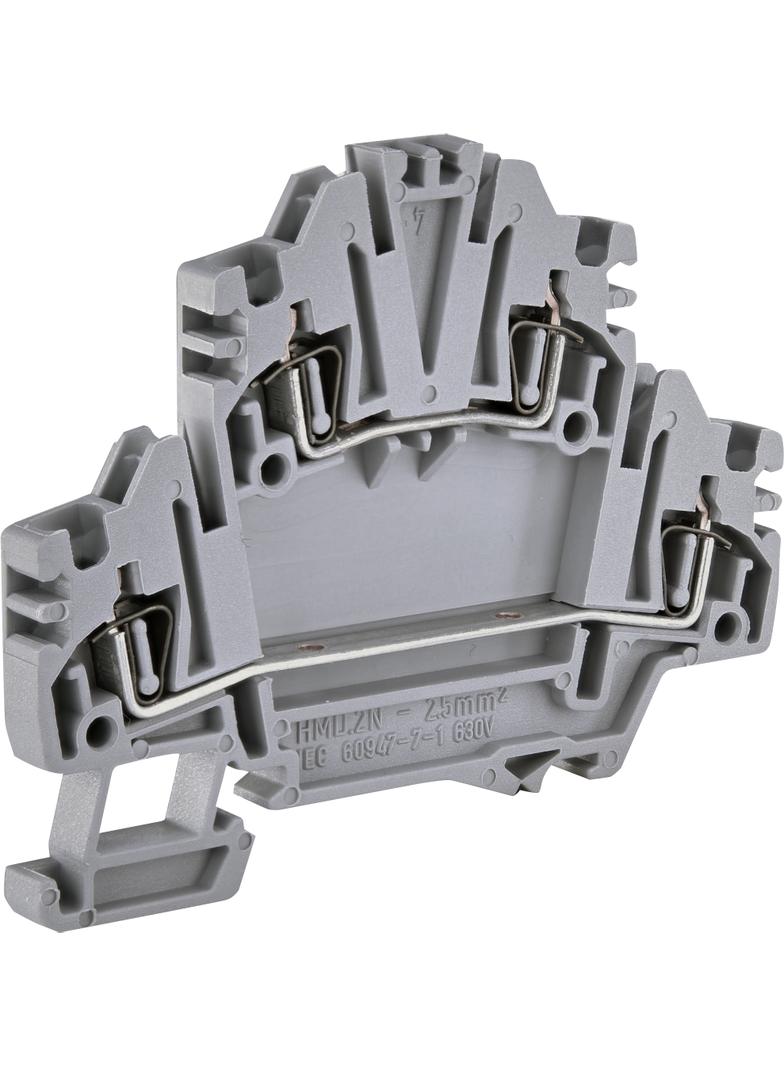 ESP2-HMD.2N Złączka gwintowa 2-poziomowa 2,5 mm2 (szara)