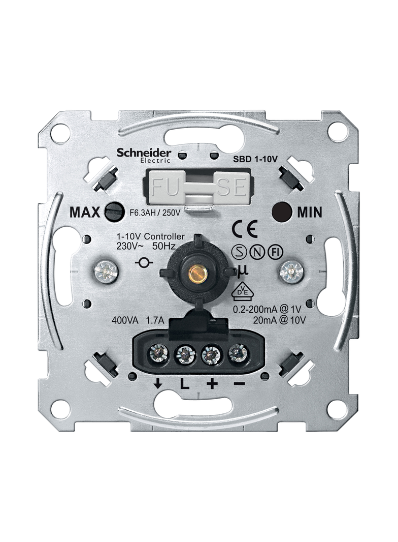 Merten, mechanizm ściemniacza obrotowego potencjometr 1-10V 230V AC 58W