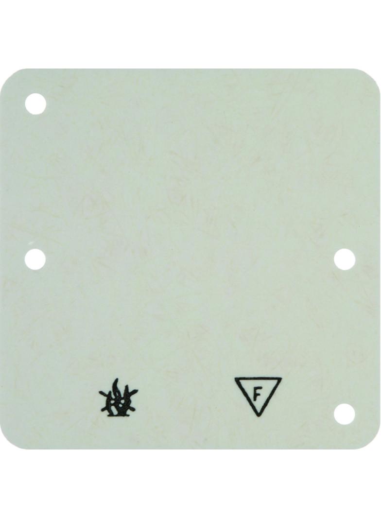 BERKER Akcesoria osprzęt Płytka denka samogasnąca pojedyncza kremowy natynkowa 102112 HAGER