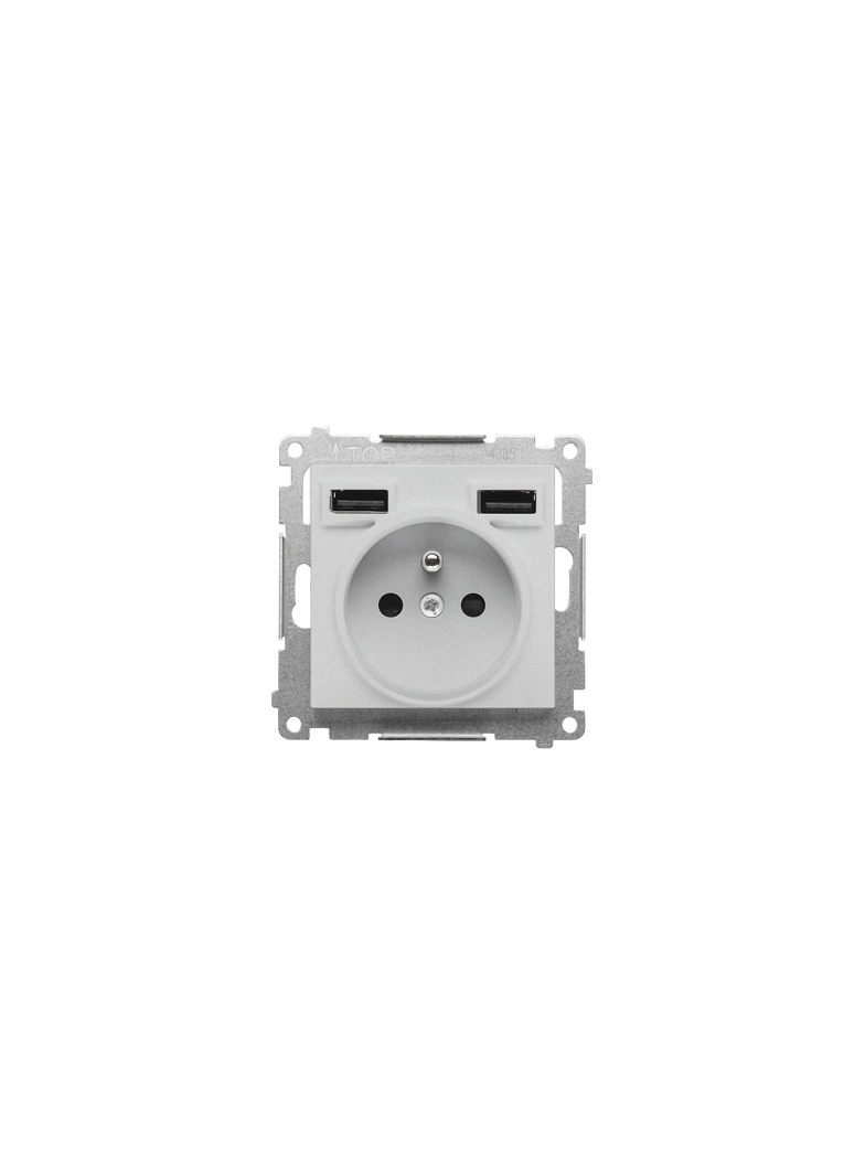 Simon 55 WMDW-001112-143 Gniazdo z zintegrowaną ładowarką 2xUSB A (modu