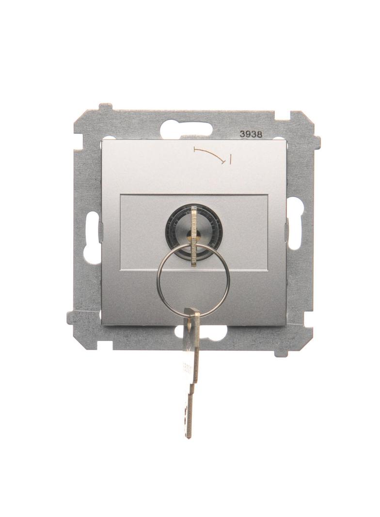 SIMON 54 WMDL-0K01Px-043 Łącznik na kluczyk chwilowy – przycisk (moduł) 2 pozycyjny „0-I” styk N/O,