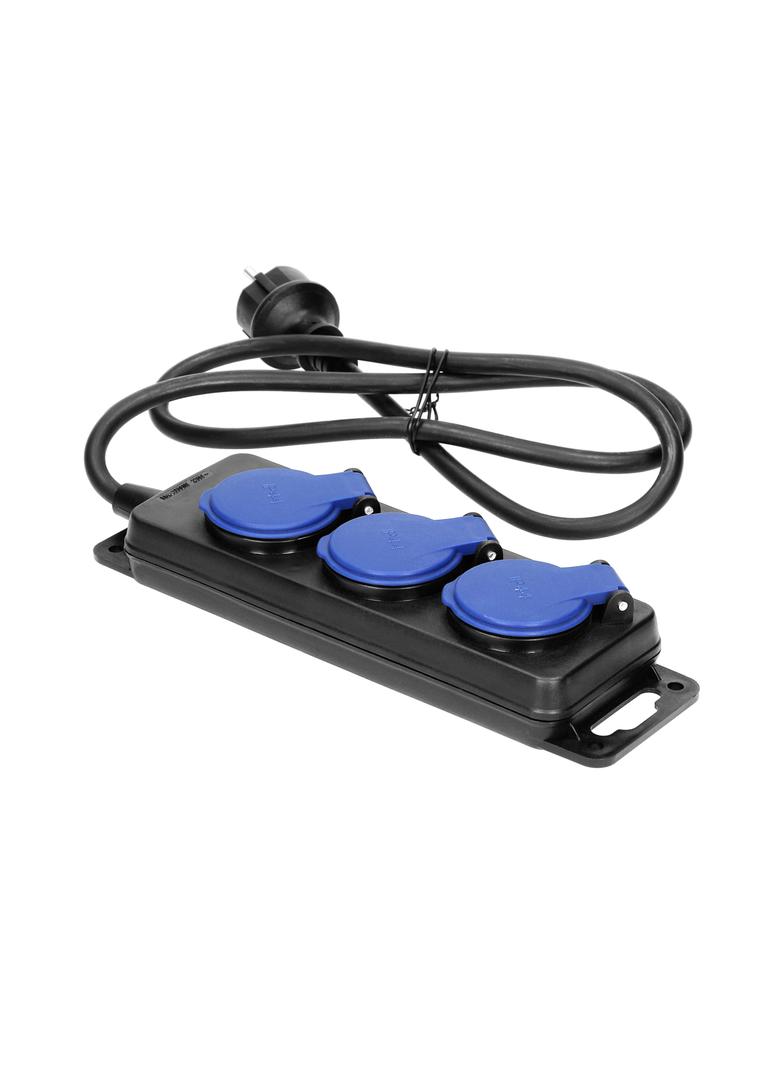 Przedłużacz warsztatowy bryzgoszczelny IP44 3 gniazda IP44 przewód gumowy H05RR-F 3x1,5mm2 OR-AE-131