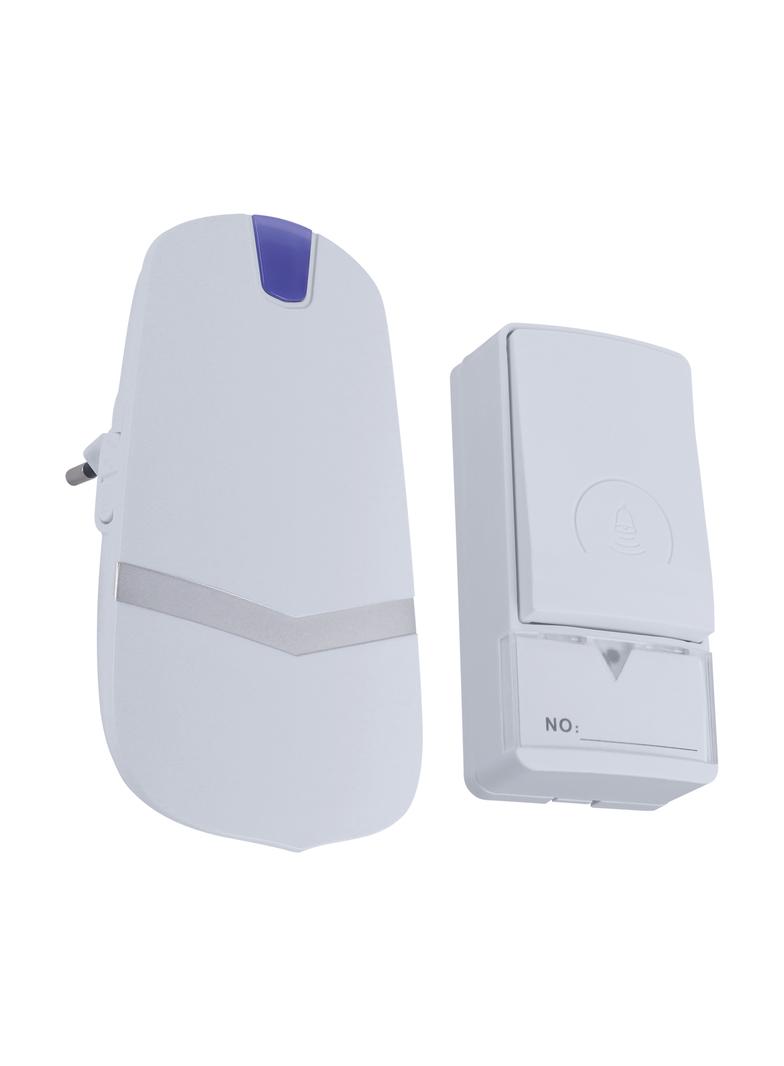 OCEAN 230V WHITE Bezprzewodowy dzwonek bateryjny