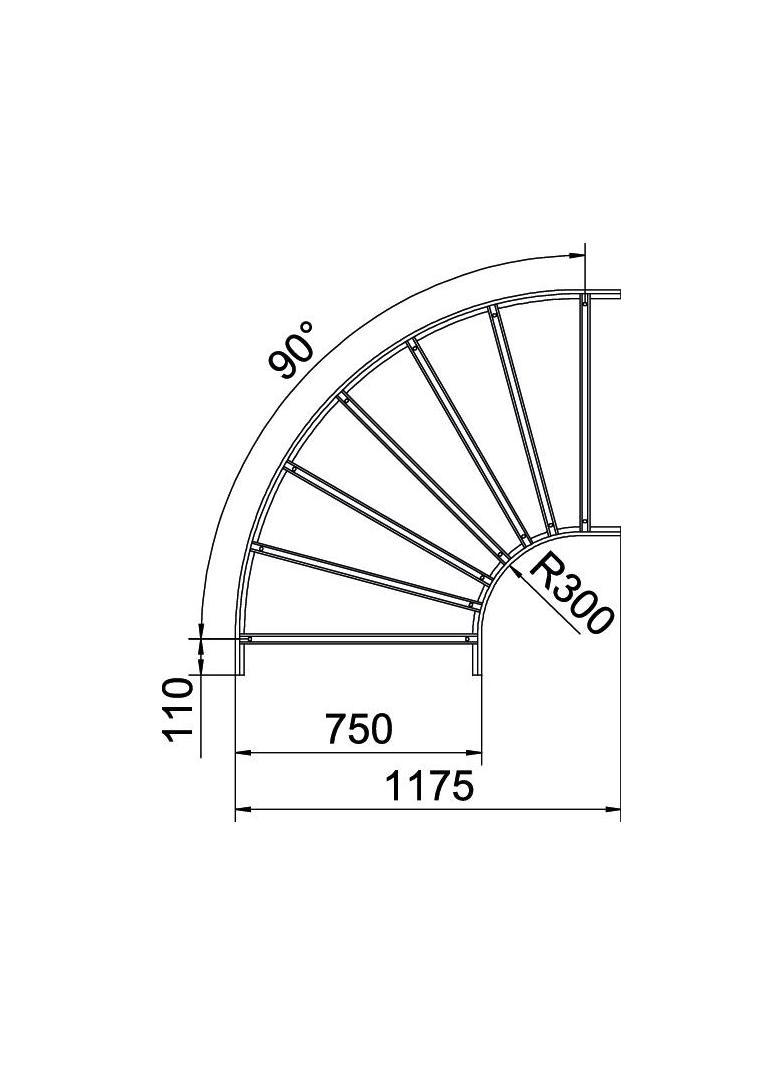 SLB 90 1175R3 FT Łuk 90°