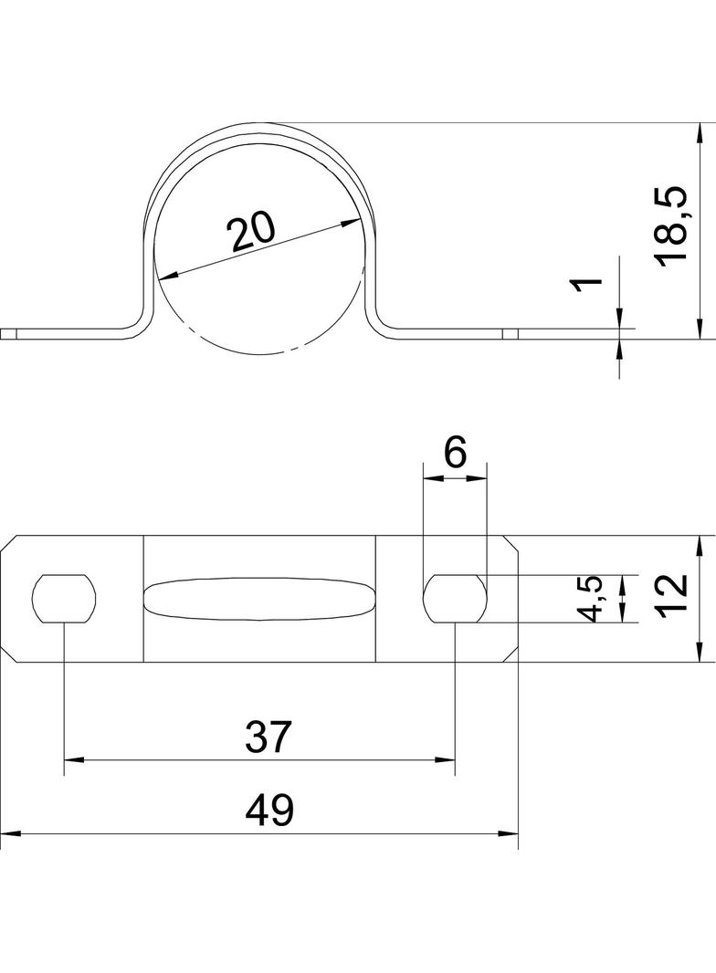 605 20 V4A, Obejma mocująca
