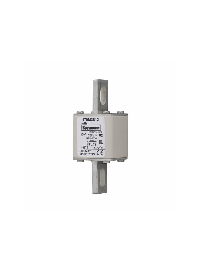 FUSE 100A 690V 1*FU/78 AR UC Wkładka szybka 100A AC 690V rozmiar 1 45x45x110 mm aR, 170M3612 EATON