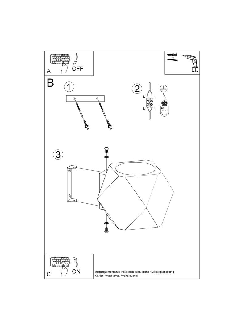 Sollux Kinkiet WOODY naturalne drewno SL.1008