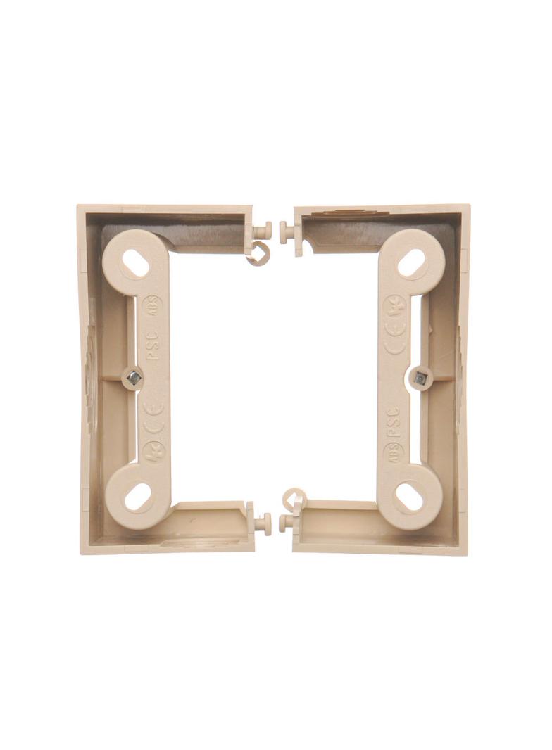 puszki instal. Puszka natynkowa głęboka (40mm) pojedyncza składana beż