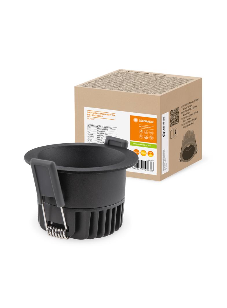 SP DK FIX P 8W 930 PS DIM IP44 BK LEDVANCE