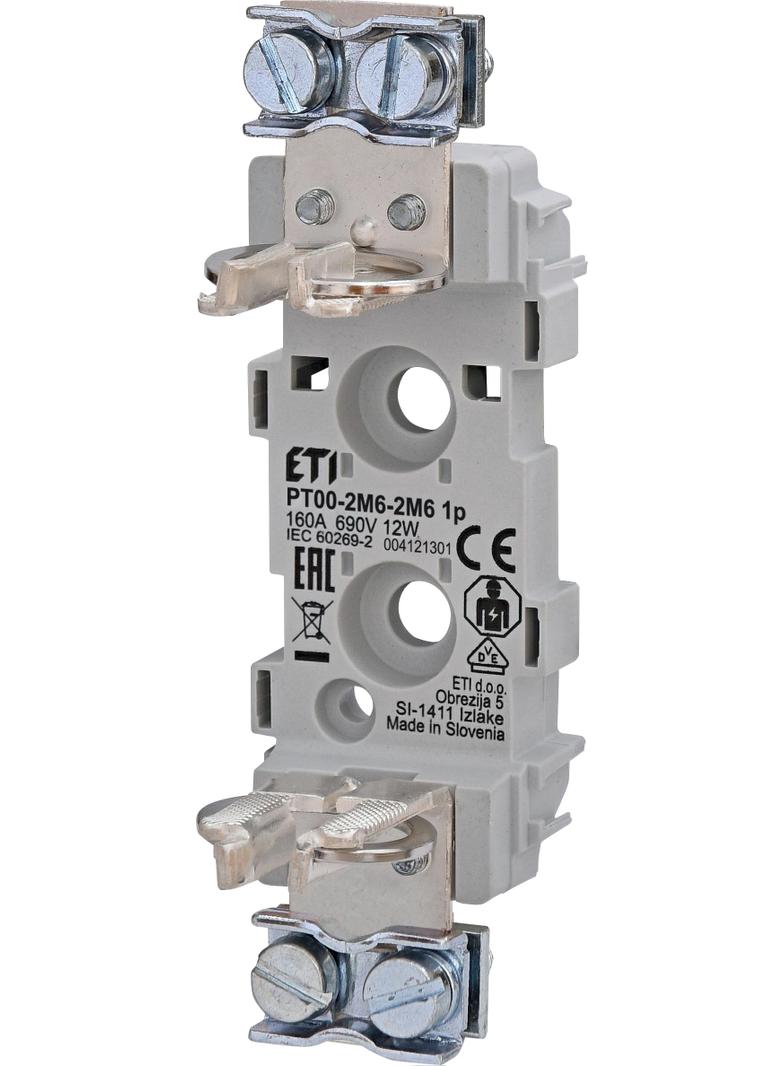 PT 00 2M6-2M6 1p - Podstawa bezpiecznikowa