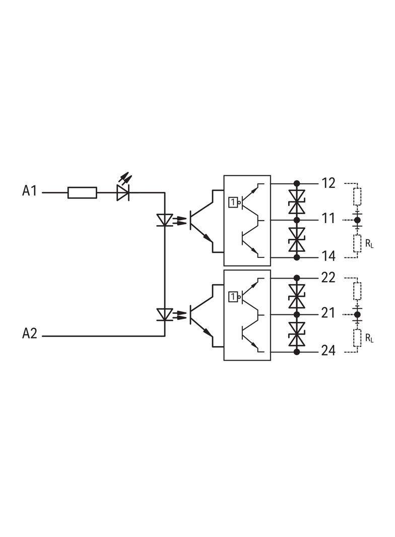 JUMPFLEX optoseparator 24V DC / 2p 24V DC 0,5A WAGO
