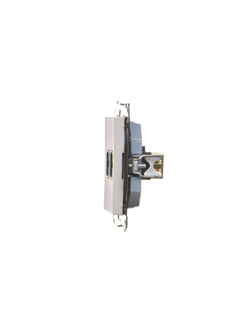 Simon 55 Gniazdo HDMI podwójne Jasnoszary mat TGHDMI2.01/114 KONTAKT
