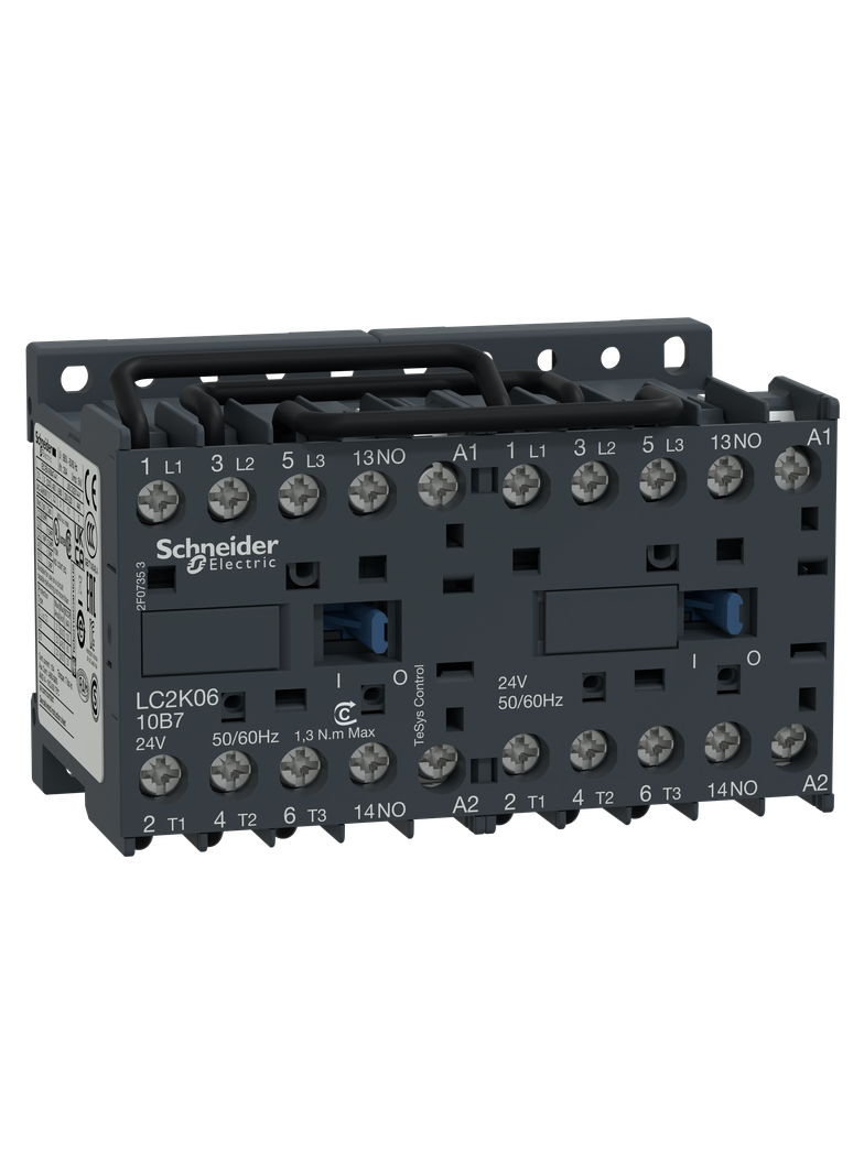 Układ nawrotny TeSys K AC3 6A 3P 1NO cewka 115VAC zaciski skrzynkowe