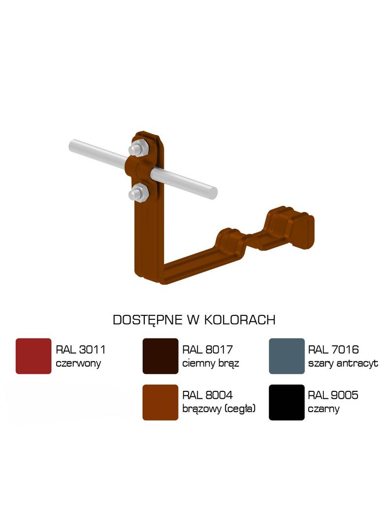 AN-24G/LA/-N Uchwyt dach.prof.pros.Z-śr. WZÓR 3 H=10cm /LA/