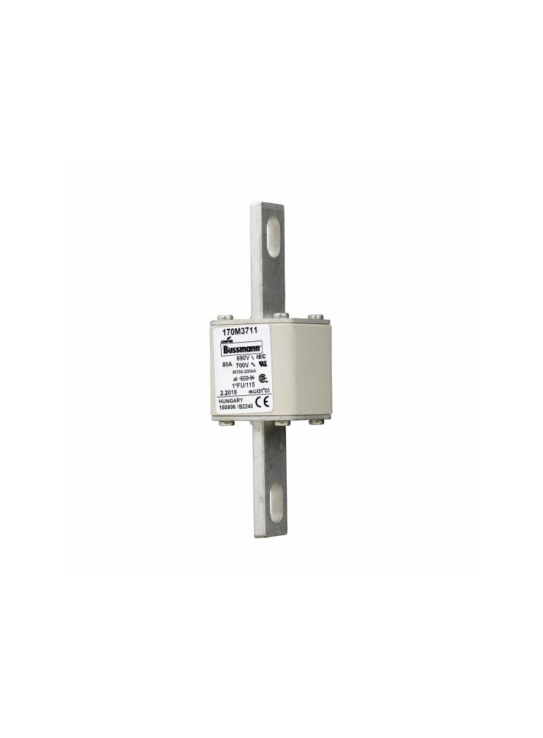 FUSE 80A 690V 1*FU/115 AR UC Wkładka szybka 80A AC 690V rozmiar 1 45x45x148 mm aR I 170M3711 EATON