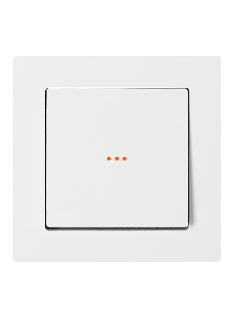 Przycisk dzwonek podtynkowy z podświeleniem Malta, 10A, 250V, WP-6/7M/S, biały FMS-104/P/W ORNO