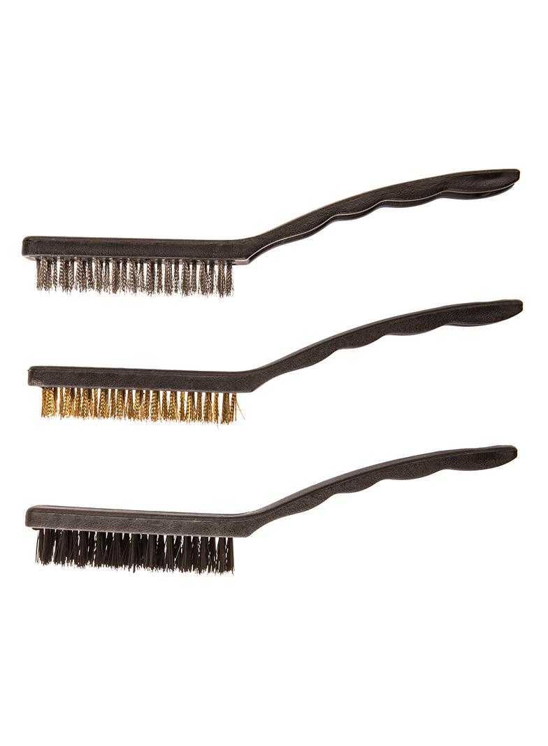 Szczotki 230 mm, miedź/stal/nylon, 3 szt.