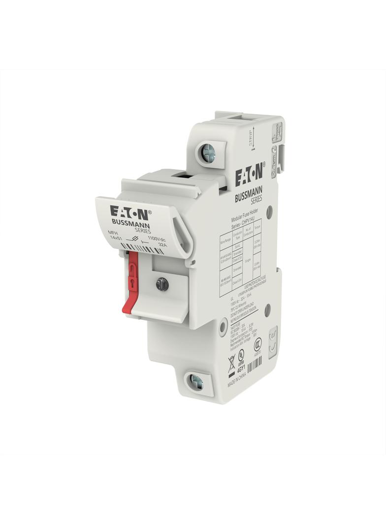 1 Pole 14x51 MFH PV Neon Indicator Podstawa wkł. cyl. 14x51 gPV 1p 32A 1500 Vdc wskaźnik fotow CHPV1