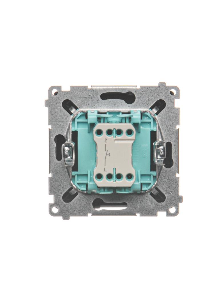 Simon Basic Przycisk dzwonek 10A 250V szybkozłączka grafit matowy BMD1.01/28 KONTAKT