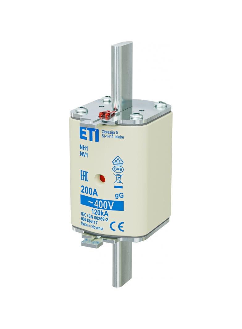 Wkładka topikowa NH zwłoczna KOMBI NH1 gG 200A 400V 004184117 ETI