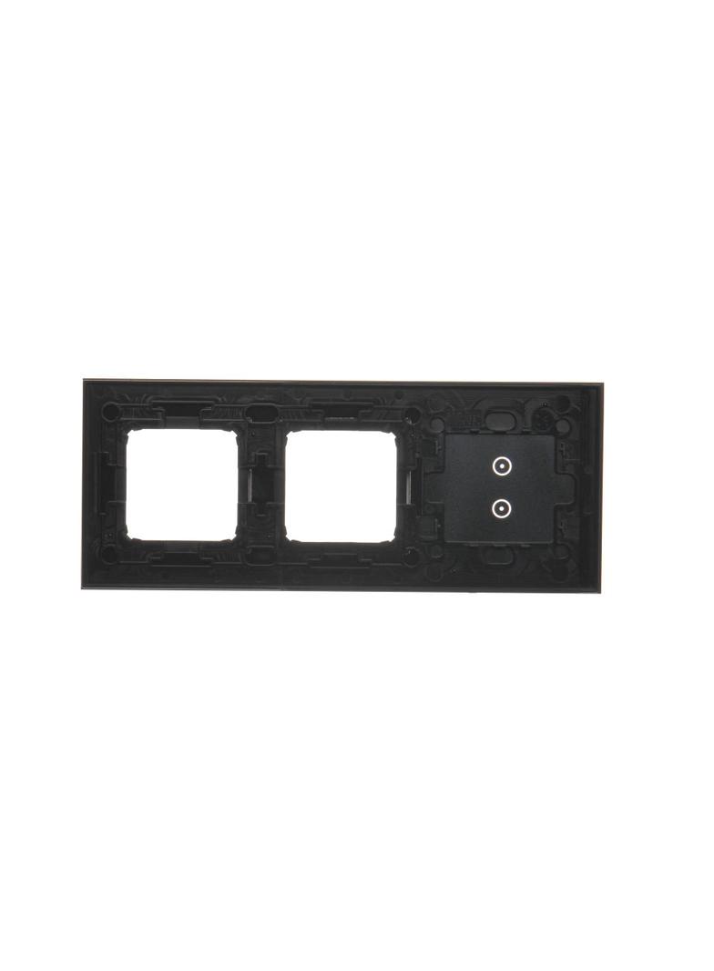 Simon 54 Touch Panel dotykowy S54 Touch 3 moduły 2 pola dotykowe pionowe + 2 otwory na osprzęty S54 księżycowa lawa DSTR3300/74 KONTAKT