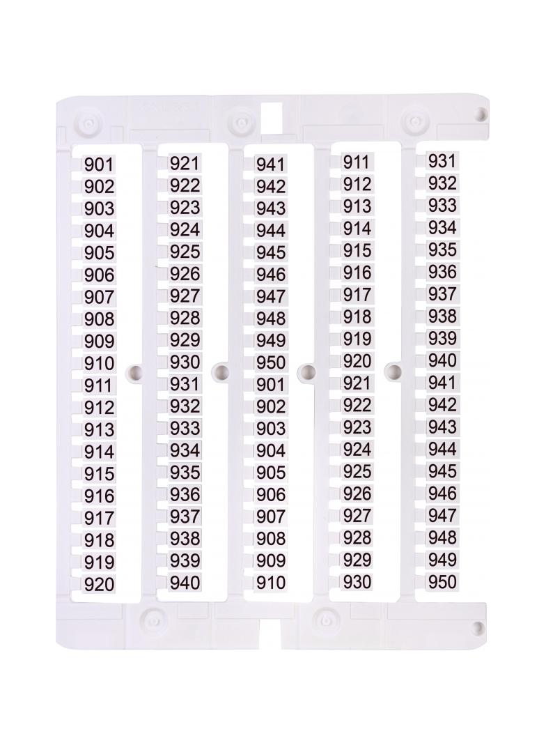 Oznacznik 901 do 950 (100 szt.) ES-NU0851901 003903095 ETI